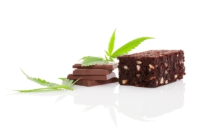 cannabis brownie and chocolate